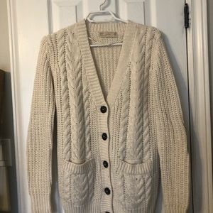 Zara Knit Cardigan with elbow patches, Size S